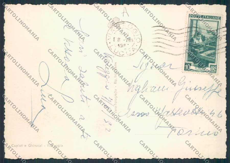 Lucca Viareggio Foto FG cartolina MQ2936 – retro