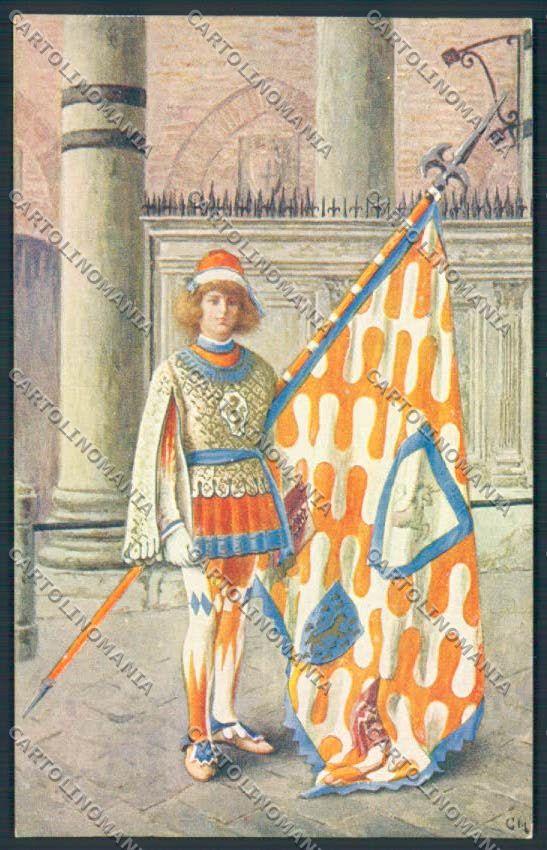 Siena città Contrada Leocorno cartolina MQ2953 – fronte