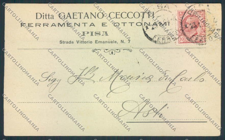 Pisa città Commerciale cartolina MQ2982 – fronte