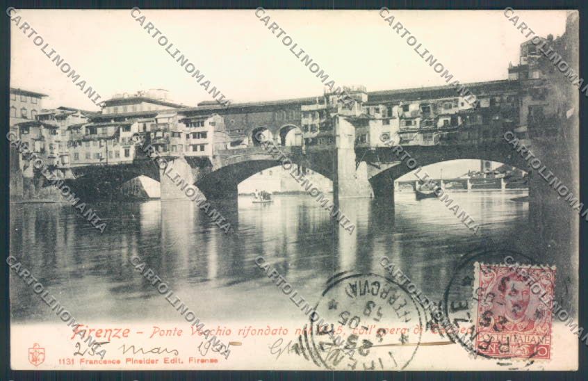 Firenze città Ponte Vecchio cartolina MQ3016 – fronte