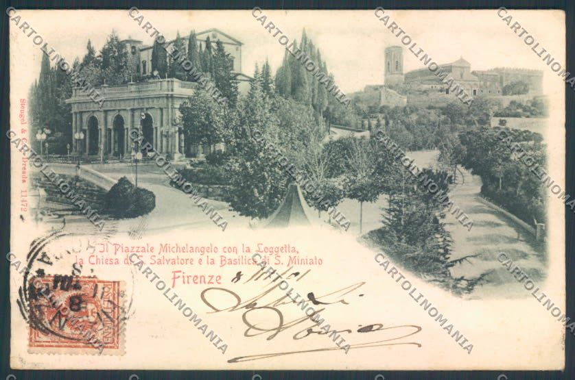 Firenze città PIEGATA cartolina MQ3059 – fronte