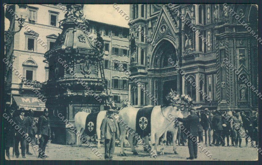 Firenze città Processione Sabato Santo cartolina MQ3070 – fronte