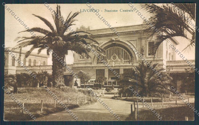 Livorno città Stazione cartolina MQ3132 – fronte