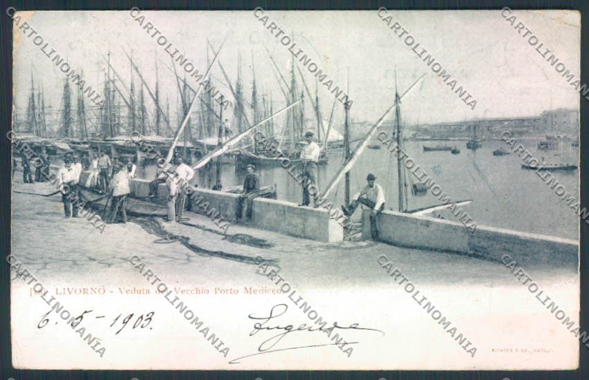 Livorno città PIEGHINA cartolina MQ3152 – fronte