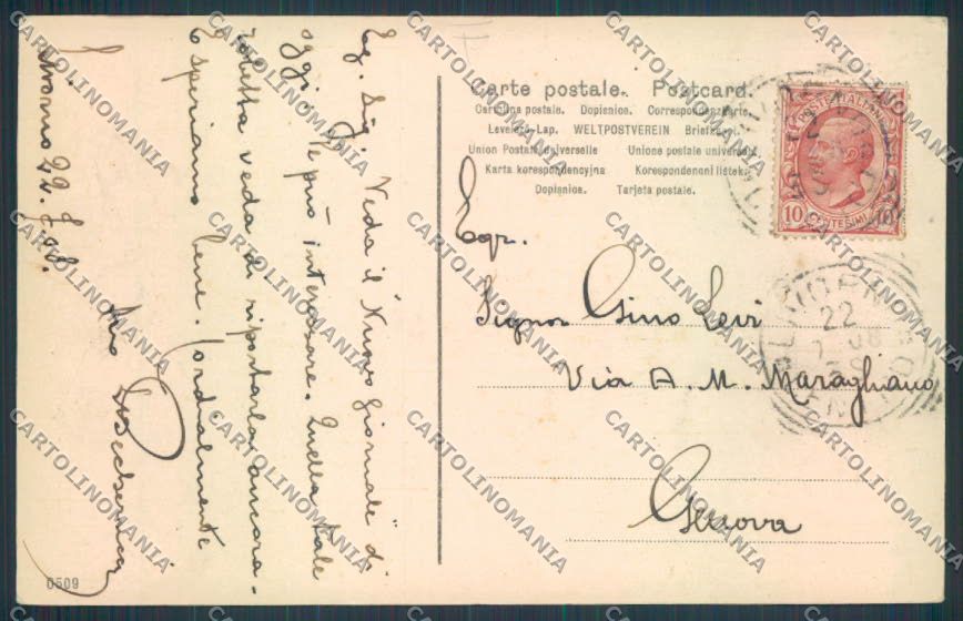 Livorno città cartolina MQ3157 – retro