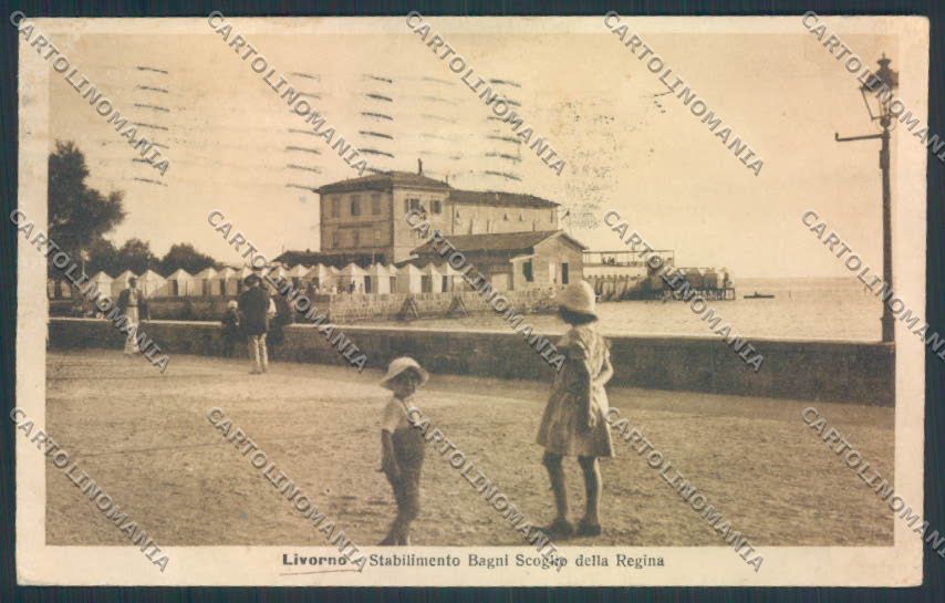 Livorno città PIEGHINE cartolina MQ3161 – fronte