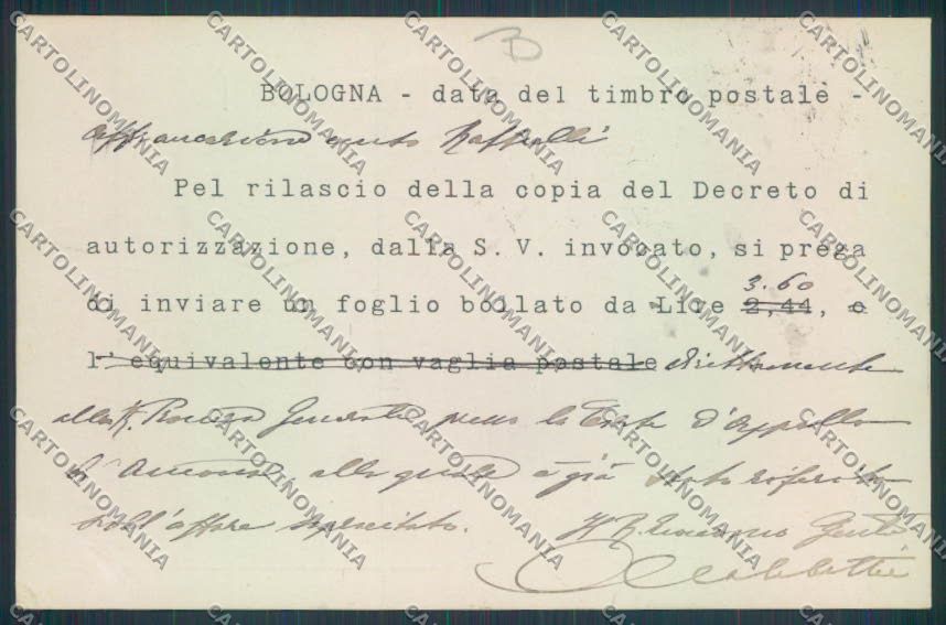 Bologna città cartolina MQ3192 – retro