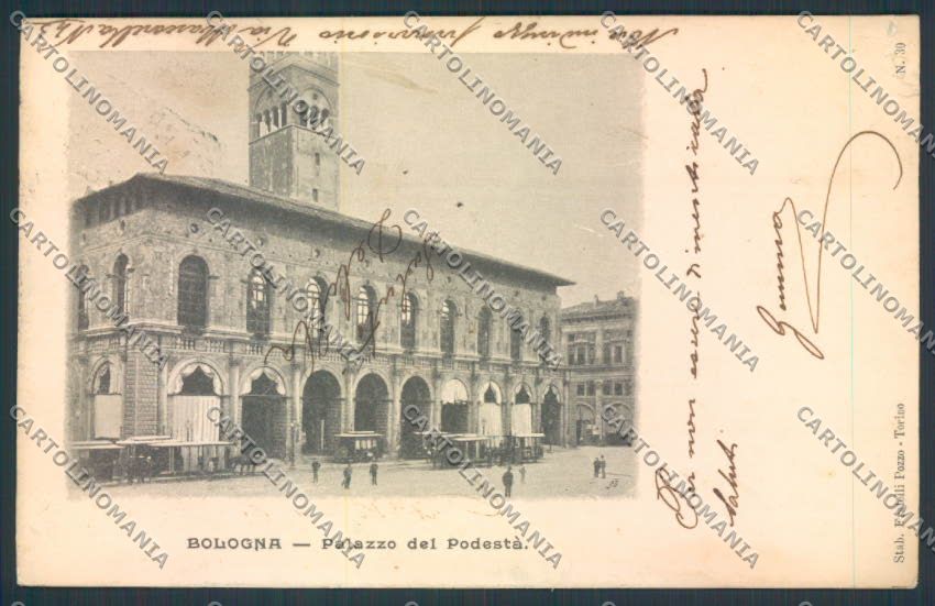 Bologna città STRAPPI cartolina MQ3234 – fronte