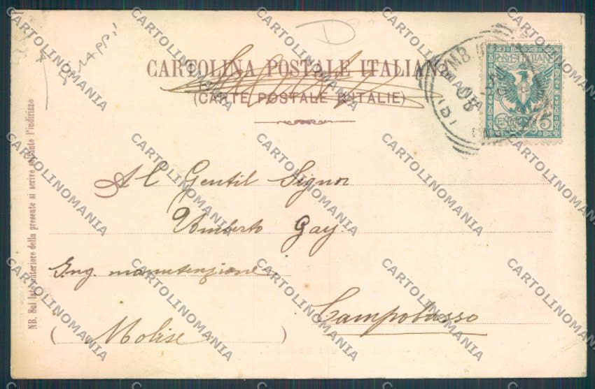 Bologna città STRAPPI cartolina MQ3234 – retro