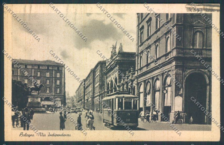 Bologna città Tram STRAPPO cartolina MQ3235 – fronte