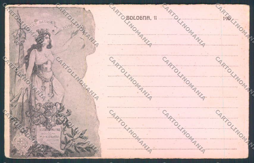 Bologna Distretto Militare cartolina MQ3236 – fronte