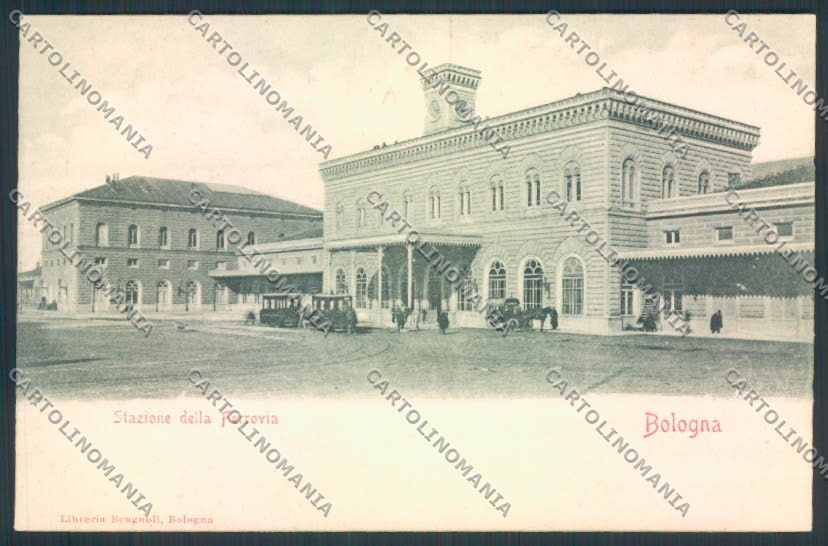Bologna città Stazione cartolina MQ3290 – fronte
