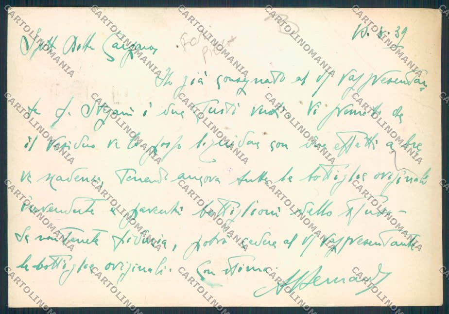 Bologna Commerciale FORI PIEGA FG cartolina MQ3293 – retro