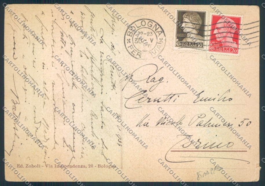 Bologna città STRAPPO FG cartolina MQ3297 – retro