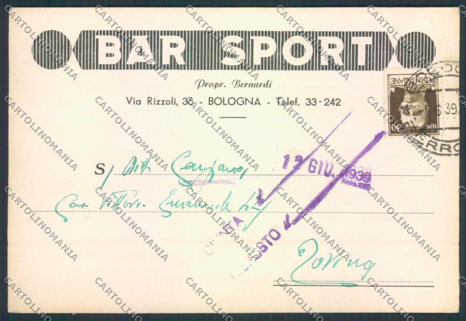 Bologna città FG cartolina MQ3299 – fronte