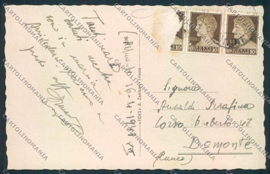 Udine Castelmonte cartolina MQ3307 – retro