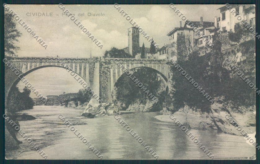 Udine Cividale ABRASA cartolina MQ3310 – fronte