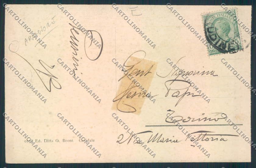 Udine Cividale cartolina MQ3324 – retro
