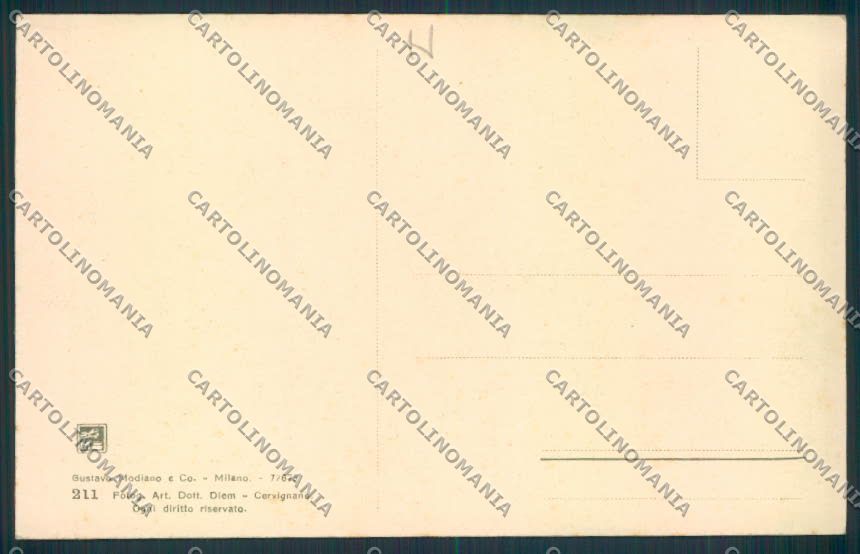 Udine Cervignano del Friuli cartolina MQ3377 – retro
