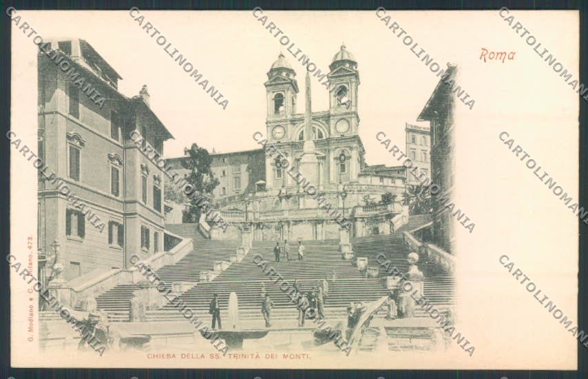 Roma città Santa Trinità cartolina MQ3413 – fronte