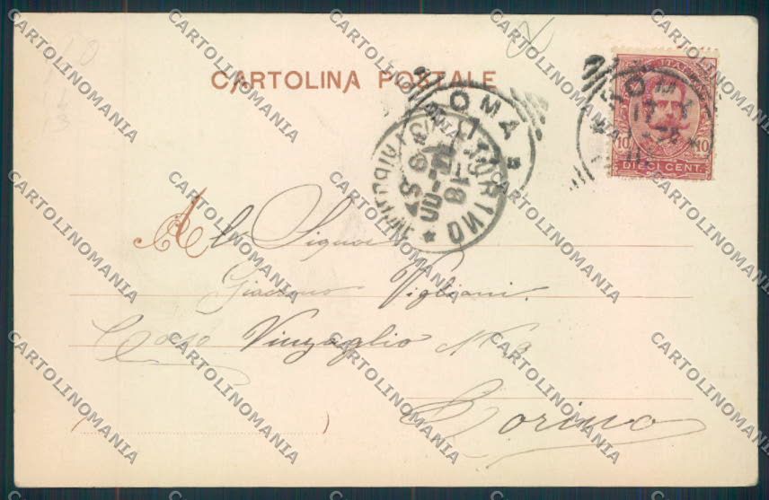 Roma città Piazza Colonna cartolina MQ3419 – retro