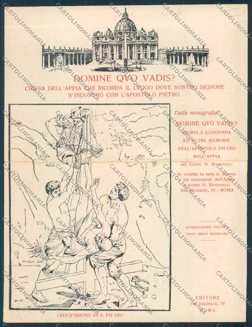 Roma città cartoncino formato cartolina MQ3439 – retro