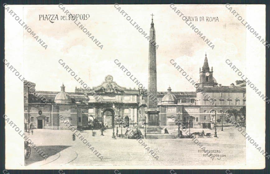 Roma città Piazza Popolo cartolina MQ3442 – fronte