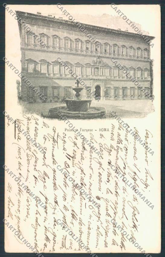 Roma città palazzo Farnese cartolina MQ3445 – fronte