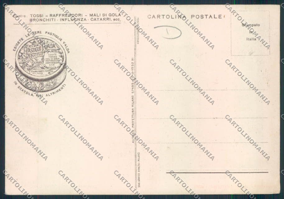 Roma città Pubblicitaria FG cartolina MQ3486 – retro