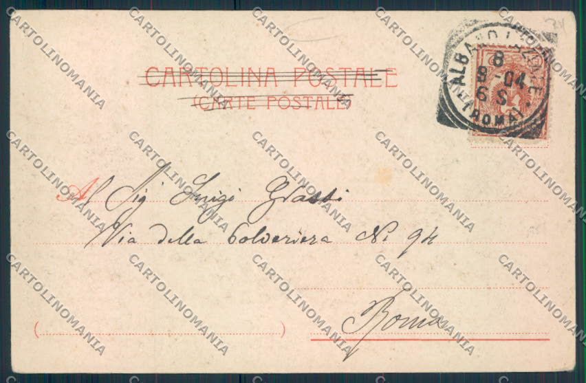 Roma Albano cartolina MQ3490 – retro