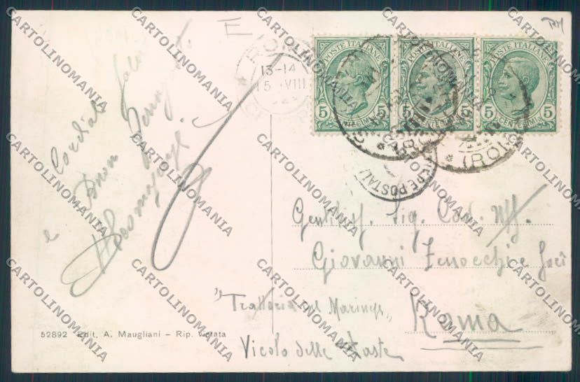 Roma Saracinesco cartolina MQ3513 – retro