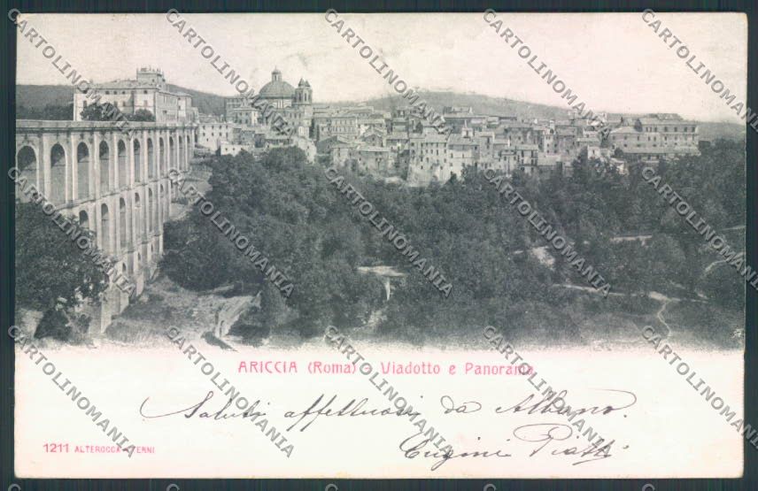 Roma Ariccia cartolina MQ3517 – fronte