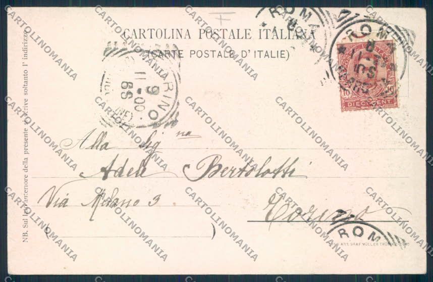 Roma Lago Nemi ? cartolina MQ3535 – retro