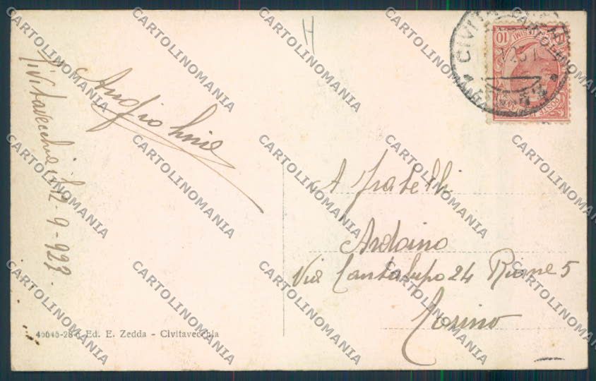 Roma Civitavecchia cartolina MQ3614 – retro