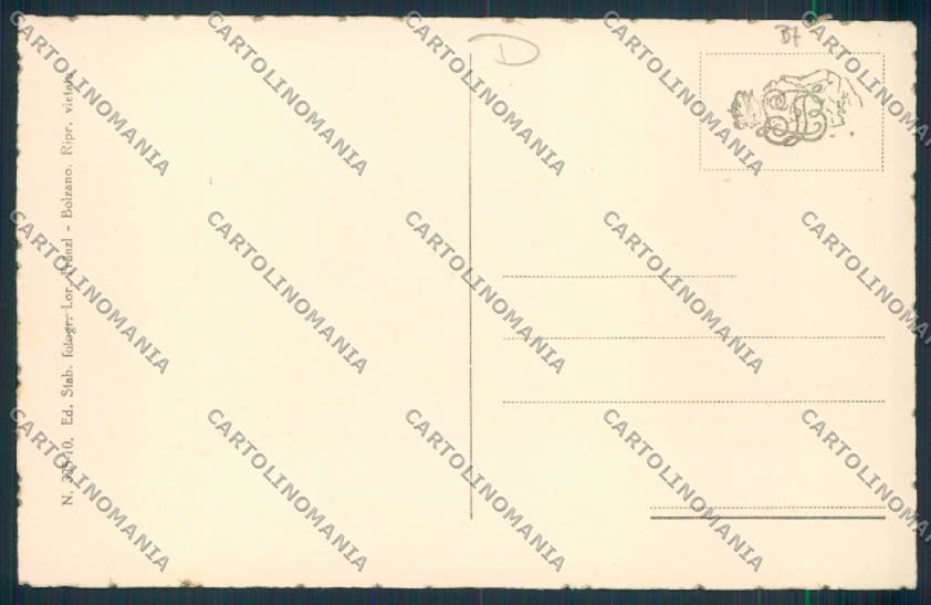 Bolzano Colle Isarco cartolina MQ3625 – retro