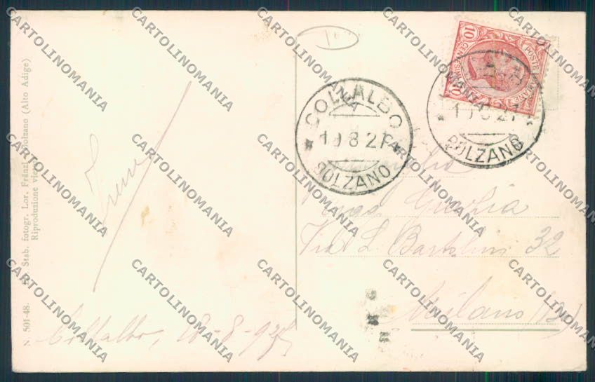 Bolzano Collalbo cartolina MQ3626 – retro