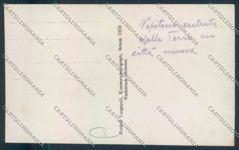 Bolzano Vipiteno Foto cartolina MQ3640 – retro