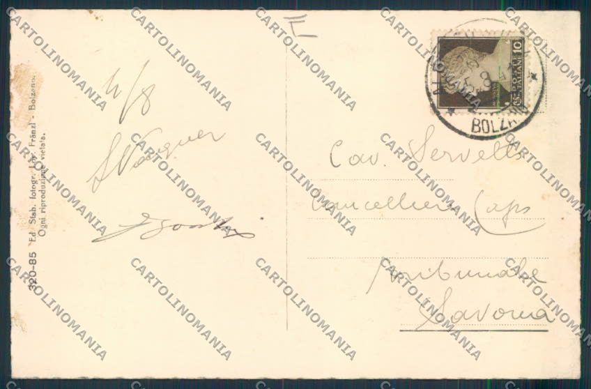 Bolzano Solda cartolina MQ3648 – retro