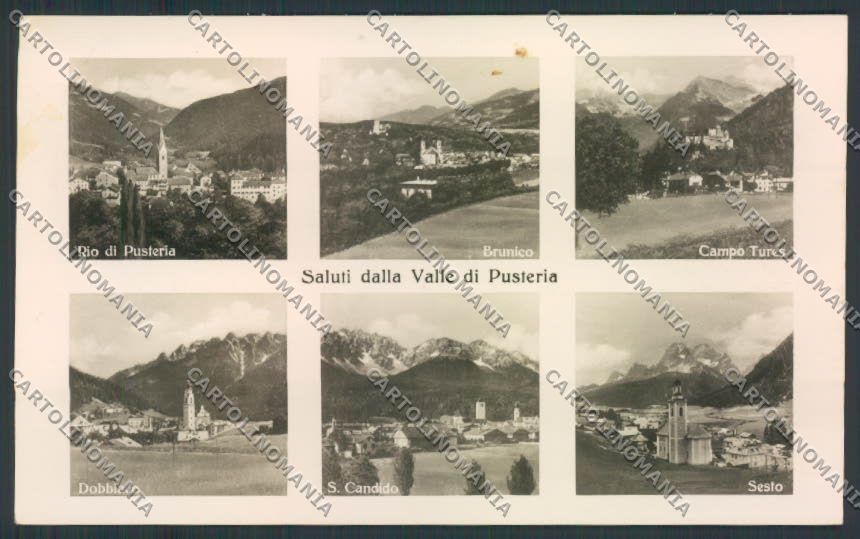 Bolzano Val Pusteria Sesto Campo Dobbiaco Foto cartolina MQ3652 – fronte