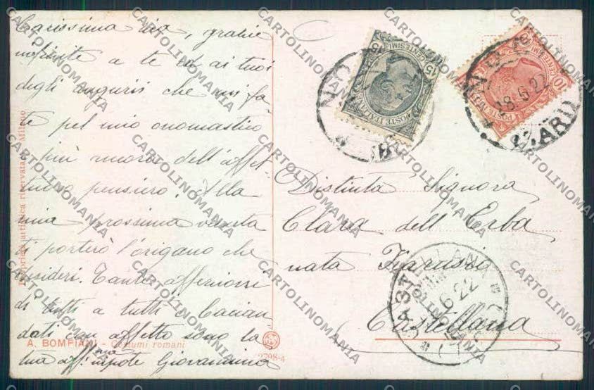 Roma Costumi cartolina MQ3716 – retro