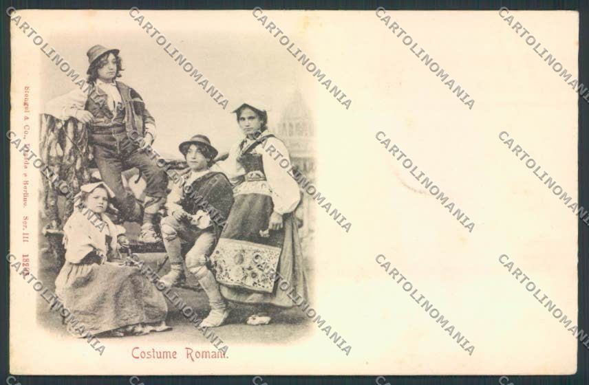 Roma Costumi cartolina MQ3723 – fronte