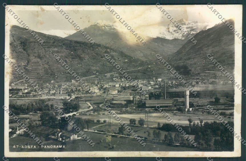 Aosta città foto cartolina MQ3725 – fronte