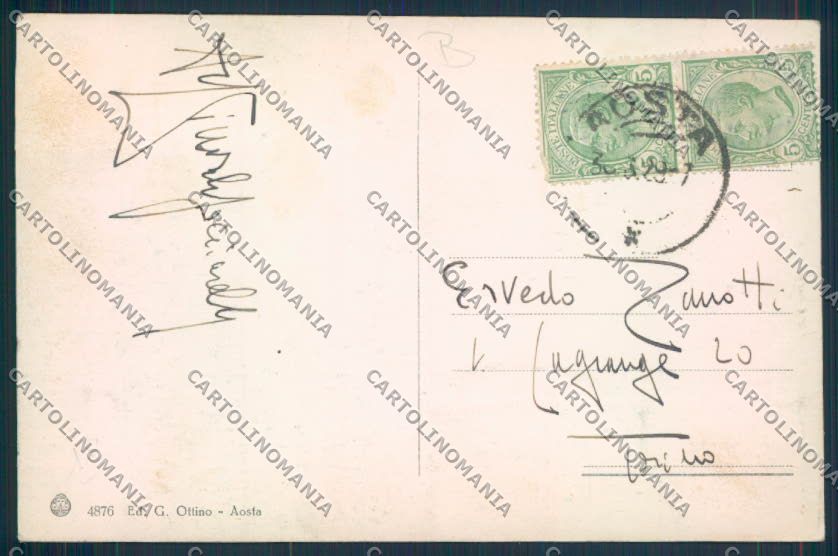 Aosta città cartolina MQ3729 – retro