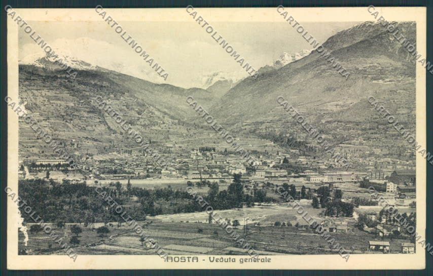 Aosta città ABRASA cartolina MQ3734 – fronte