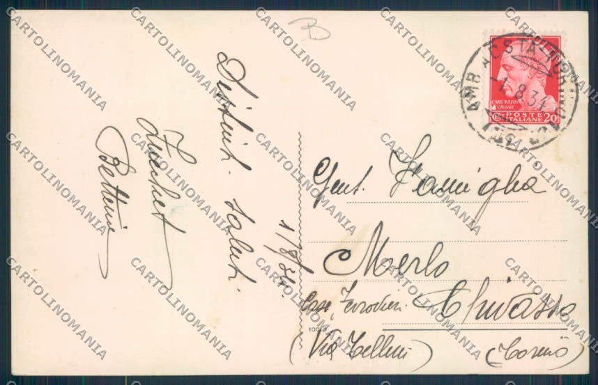 Aosta città ABRASA cartolina MQ3734 – retro