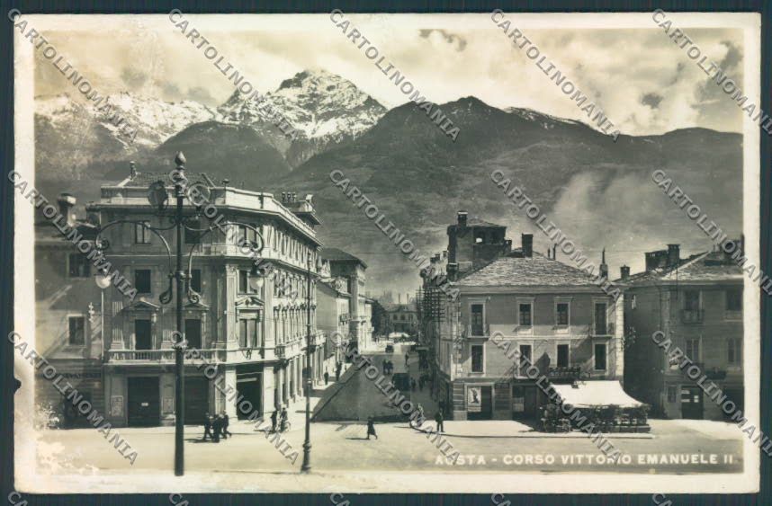 Aosta città ABRASA foto cartolina MQ3737 – fronte