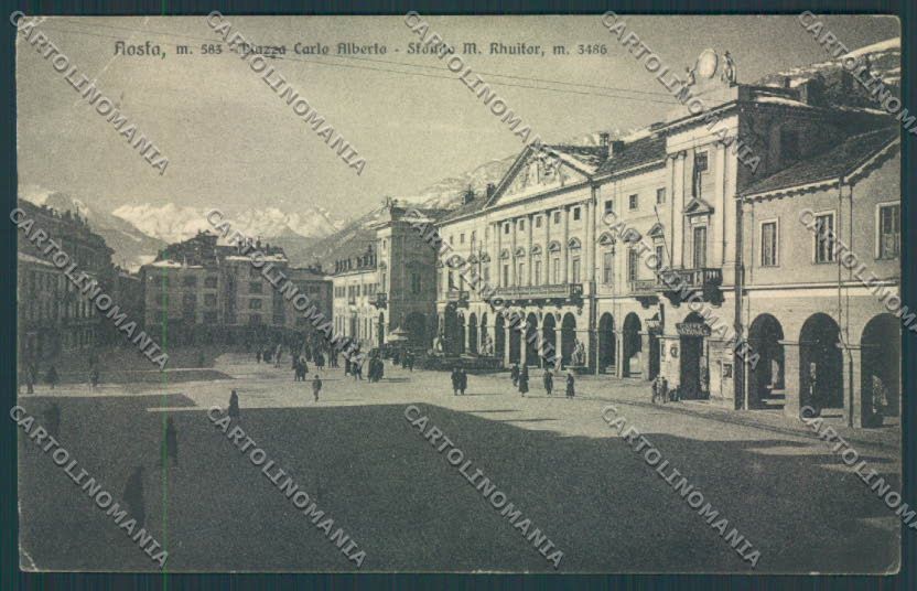 Aosta città PIEGHINE cartolina MQ3740 – fronte
