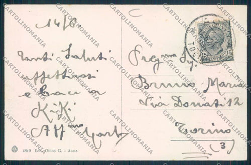 Aosta città cartolina MQ3743 – retro