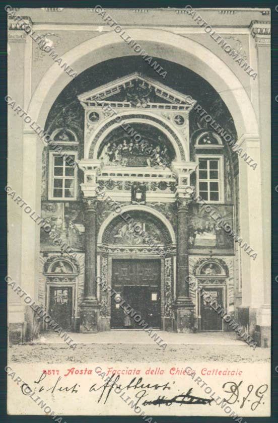 Aosta città ABRASA cartolina MQ3744 – fronte