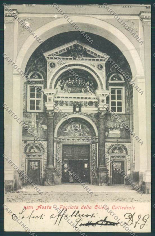 Aosta città ABRASA cartolina MQ3744 – fronte